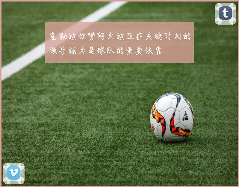 霍勒迪称赞阿夫迪亚在关键时刻的领导能力是球队的重要依靠